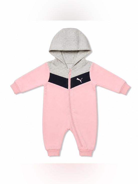 Puma Other - Puma Pink, Gray & Navy Hooded Infant Footie 3-6M